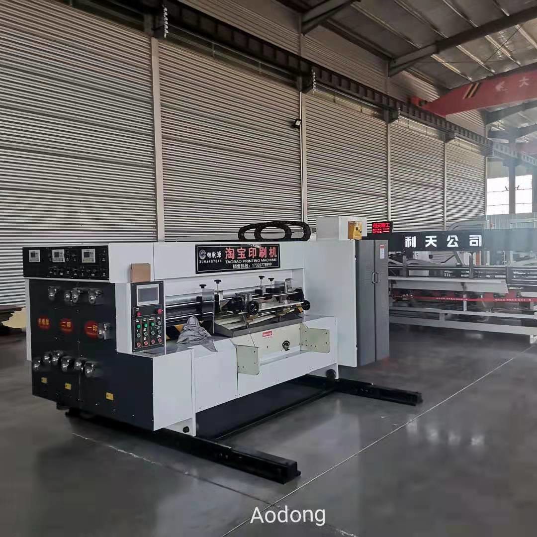 37.5KW Corrugated Box Equipment , Rotary Die Cutting Machine For Corrugated