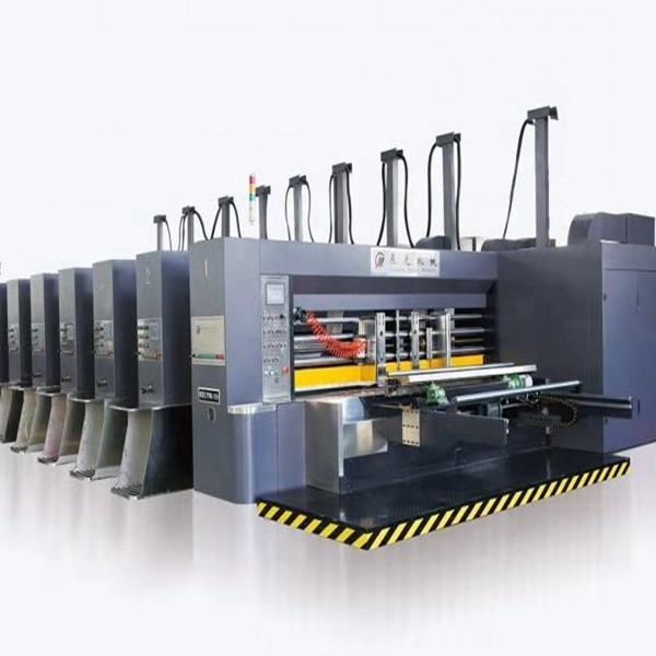Multifunction Corrugated Box Printing Machine , 4 Colour Flexo Printing