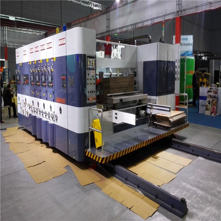 Corrugated Pizza Box Printing Machine With Lead Edge Feeder System