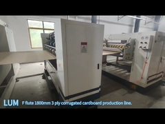 380V 50HZ 3 Ply Automatic Corrugated Box Plant For Cardboard Making