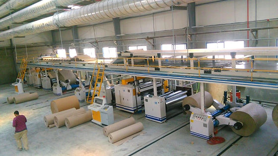 3 5 7 ply automatic paperboard making machine single facer corrugated cardboard carton box production machine line