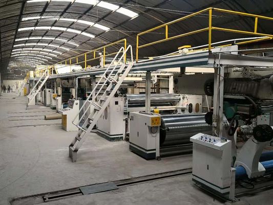 380V Cardboard Carton Production Line For Double Wall 3 5 7 Layer Corrugated Box
