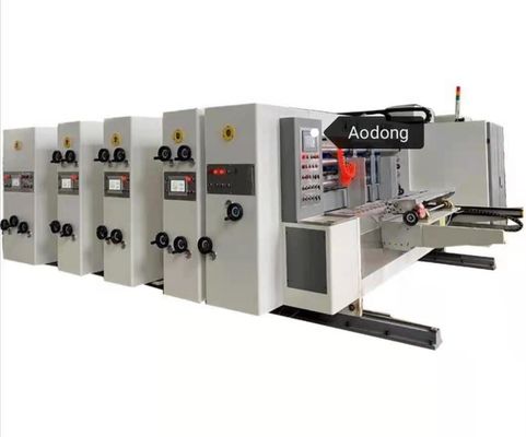 Carton Flexo Printing Slotting Die Cutting Machine 200 Pieces/Min With Stacker