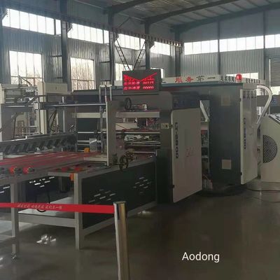ISO9001 Flexo Printing Slotting Die Cutting Machine With Stacker