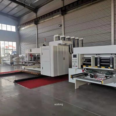 ISO90001 Flexographic Box Printing Machine , Corrugated Die Cutter Equipment