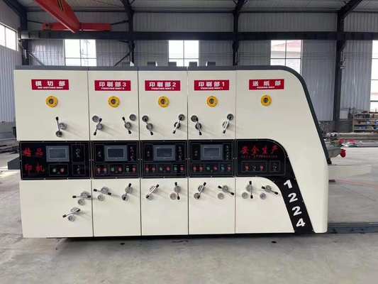 High Speed 1600mm Carton Printing Slotting Machine Making Corrugated Box