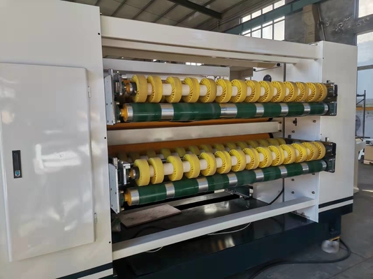 Double Layer Helical Knife Corrugated Cardboard Production Line Nc Cut Off