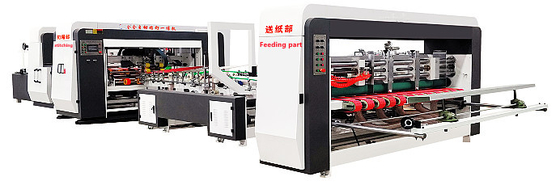 380v Automatic Mechanical Folding Carton Box Gluing Machine Fast Speed
