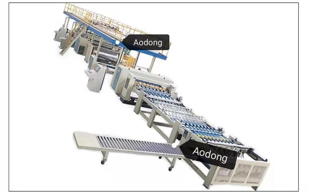 Corrugated Cardboard Production Line  Manufacturing Machine 5 Ply