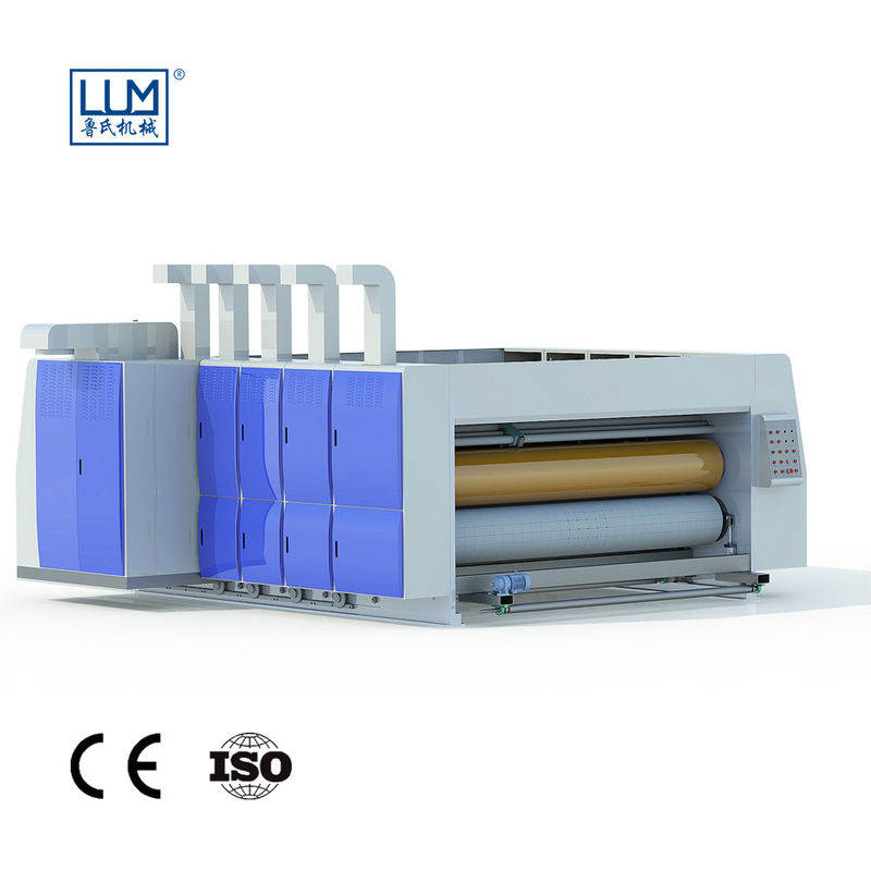 ISO Corrugated Box Printing Machine , Printing Slotting Die Cutting Machine