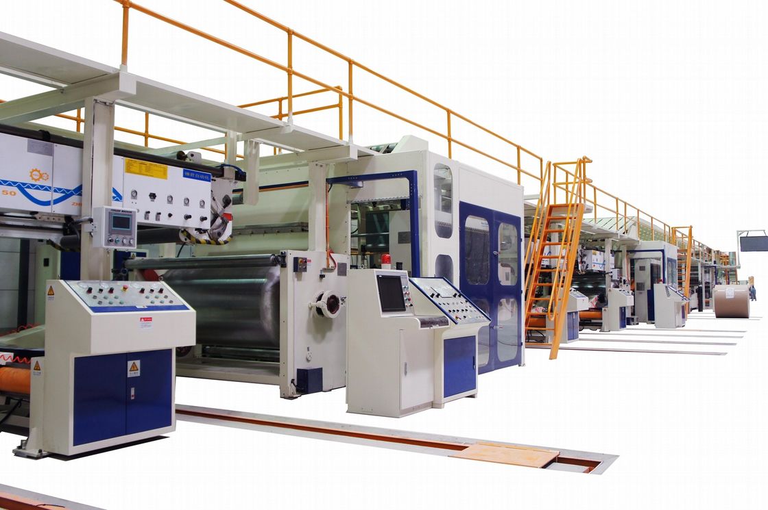 Single Facer Paperboard Making Machine Low Noise 200m/Min Speed