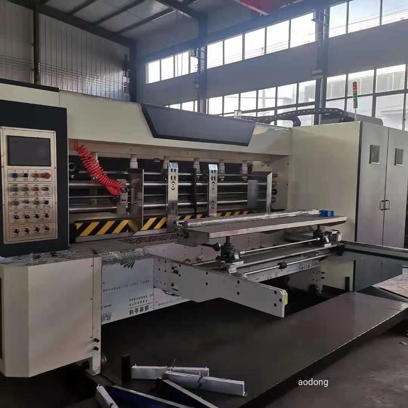 ISO90001 Flexographic Box Printing Machine , Corrugated Die Cutter Equipment
