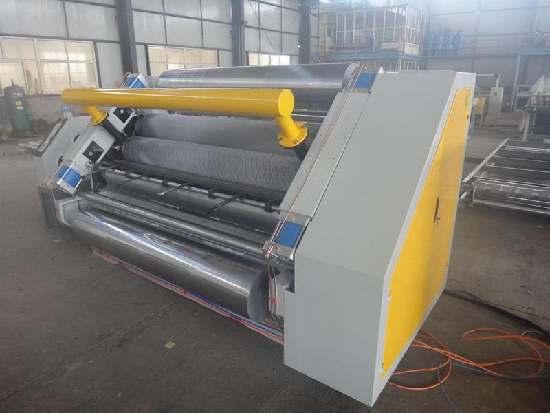 Two Layers 1600mm Fingerless Type Single Facer Machine High Speed